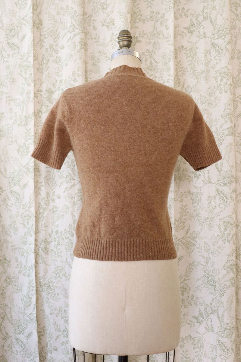 Sepia Wool Short Sleeve Sweater S/M