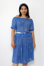 Strawberry Fields Sheer Chiffon 3pc Set L