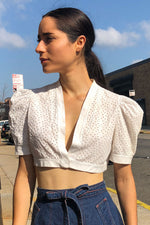White Eyelet Bolero XS/S