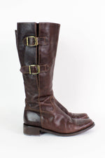 Buckled Leather Boots 8