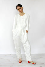 Cool Cream Jumpsuit M
