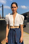 White Eyelet Bolero XS/S