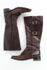 Buckled Leather Boots 8