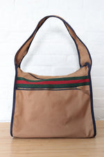 Sporty XL Canvas Stripe Tote