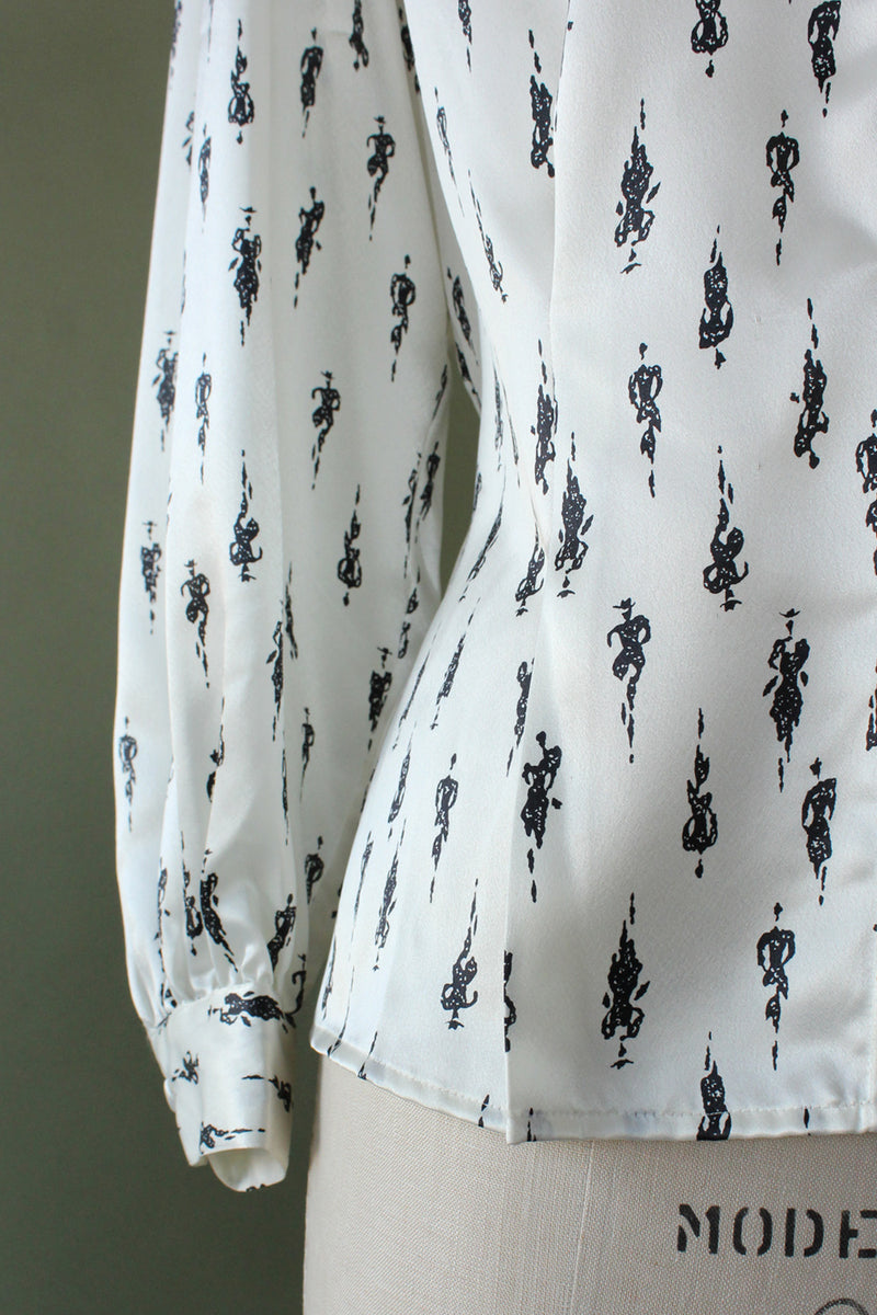 Notations People Print Blouse M/L