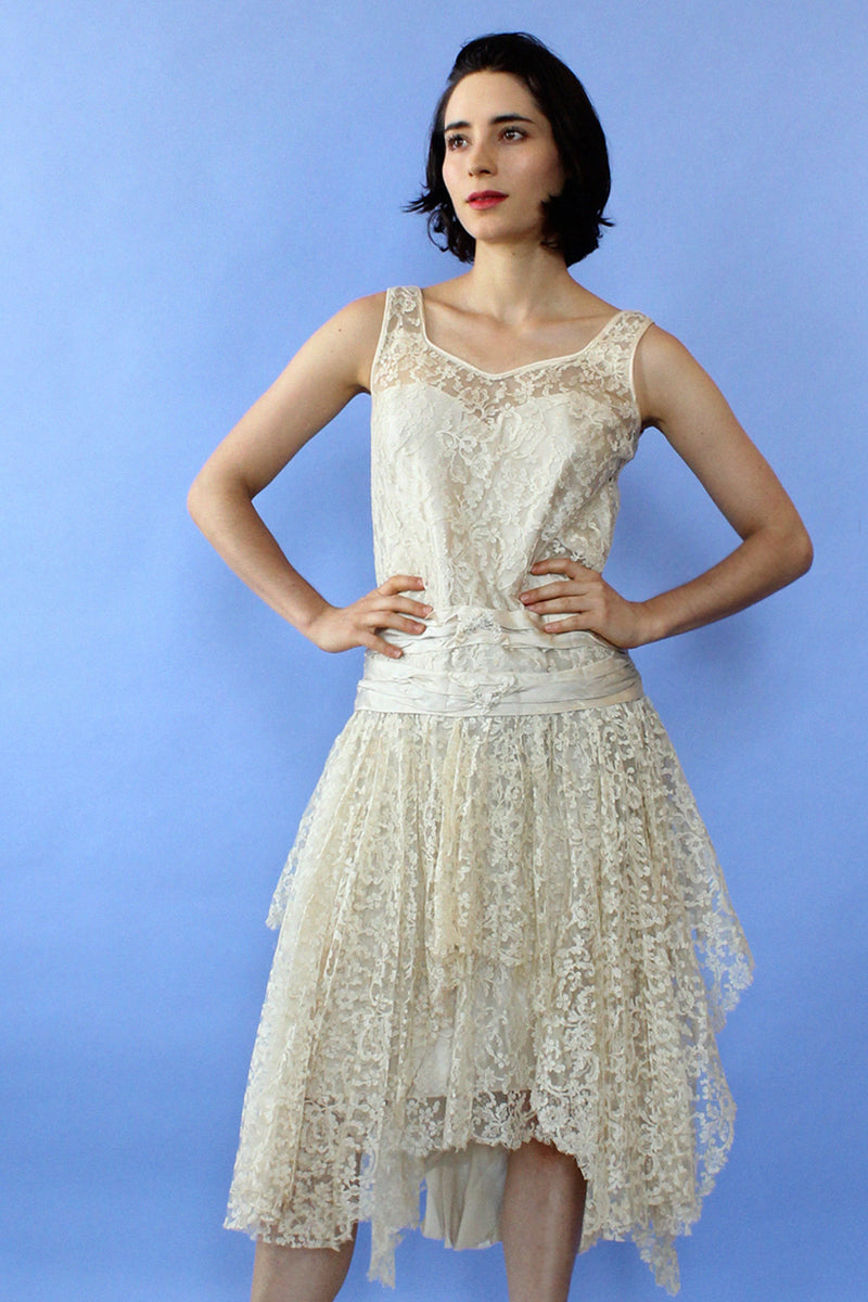 1920s Juliette Lace Dress XS OMNIA 1920s Juliette Lace Dress XS OMNIA