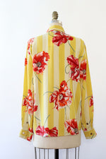 Silk Wallpaper Blouse M/L