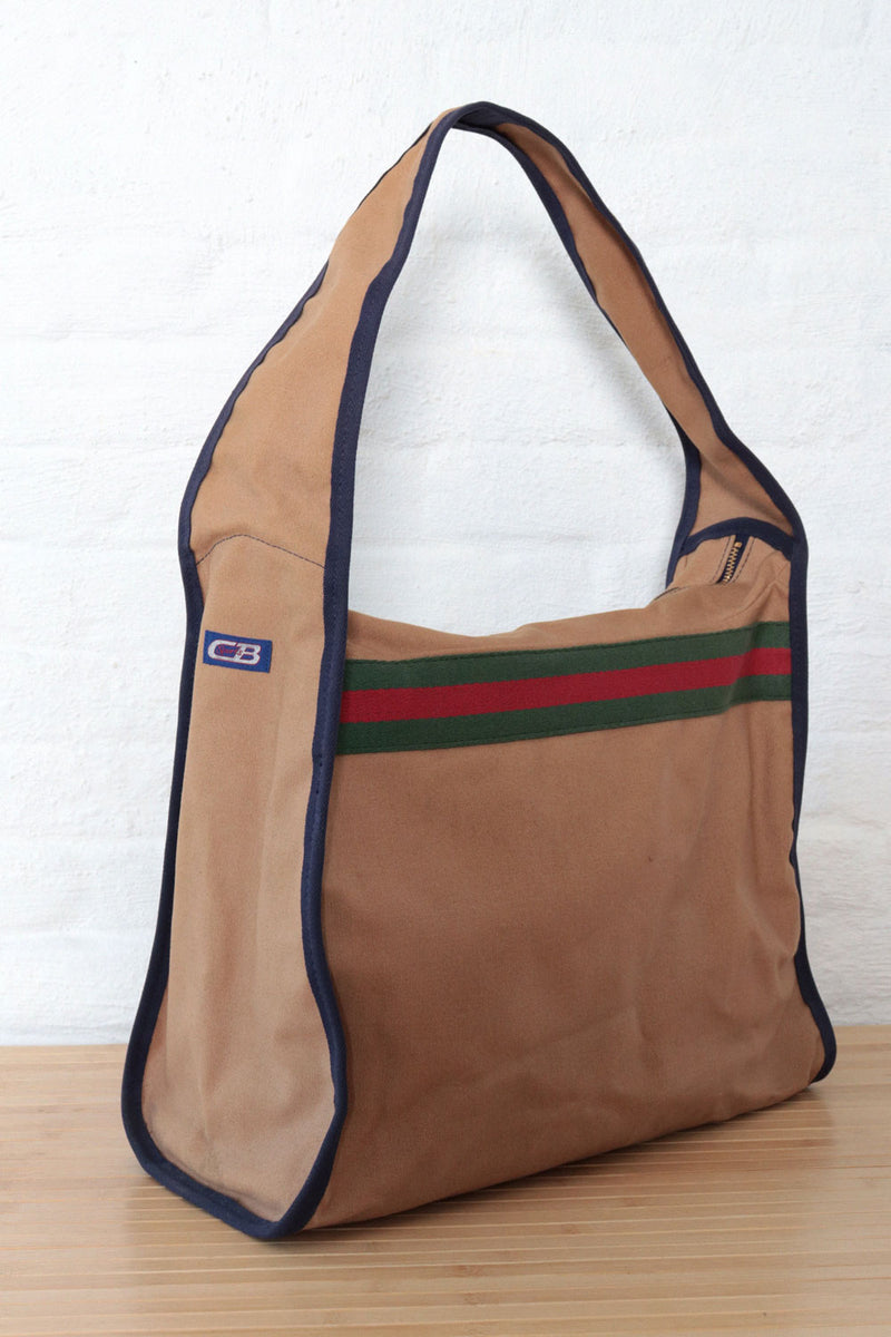 Sporty XL Canvas Stripe Tote