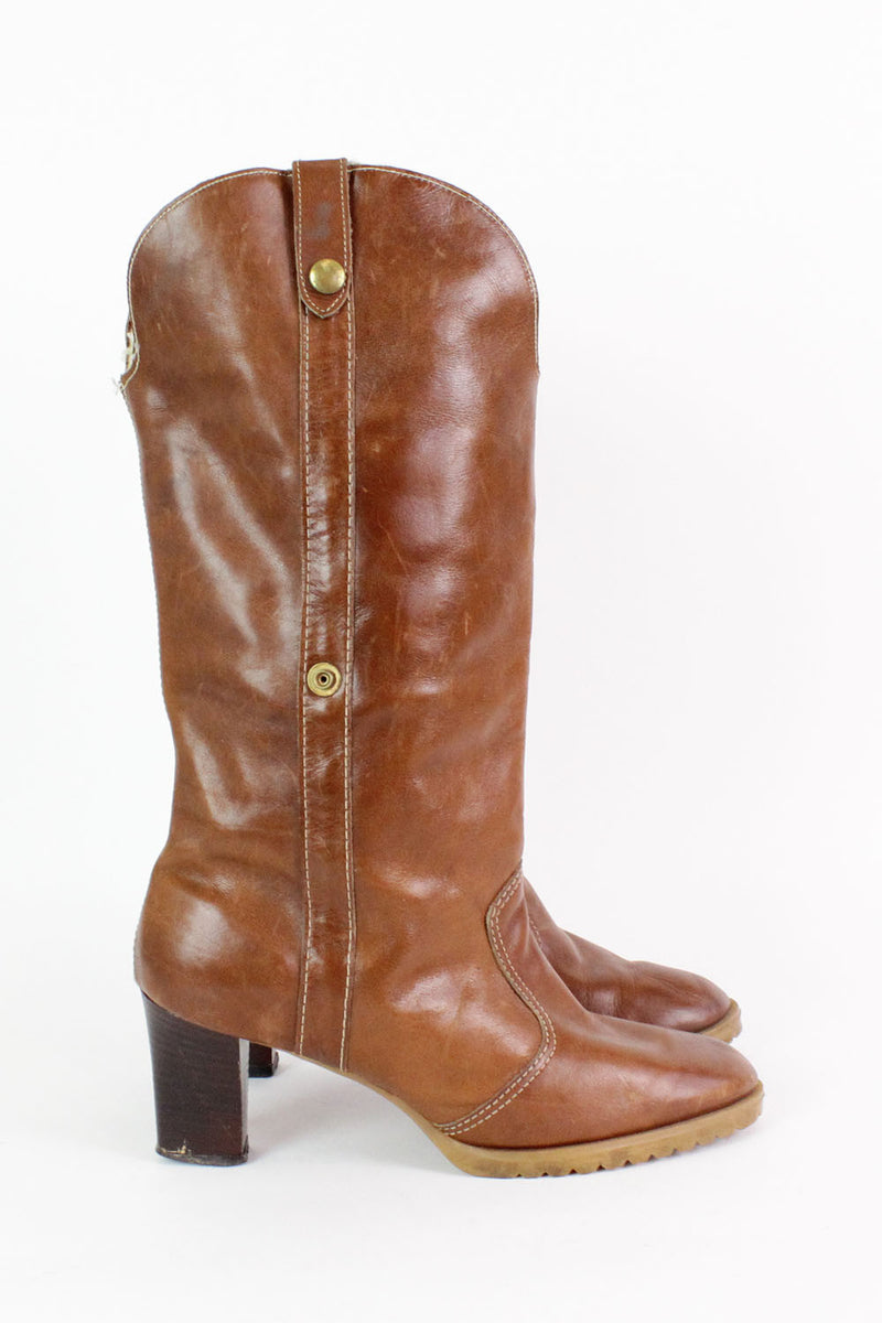 Heeled Sherpa Boots 8