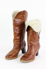 Heeled Sherpa Boots 8