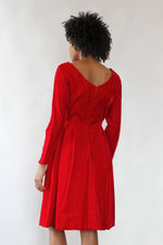 Ruby Red Velvet Dress M/L