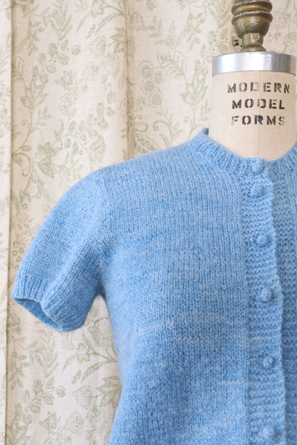Sky Blue Short Sleeve Cardigan S-S/M