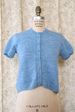 Sky Blue Short Sleeve Cardigan S-S/M