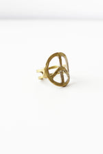 Brass Peace Ring