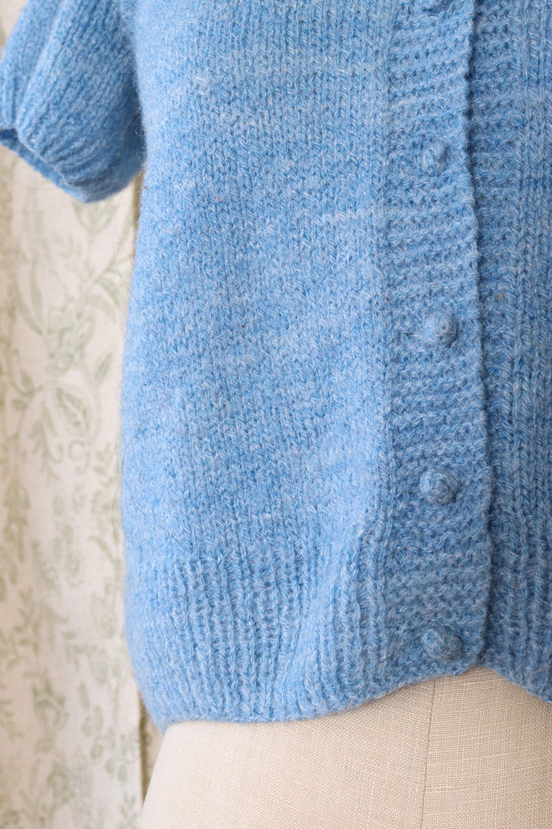 Sky Blue Short Sleeve Cardigan S-S/M