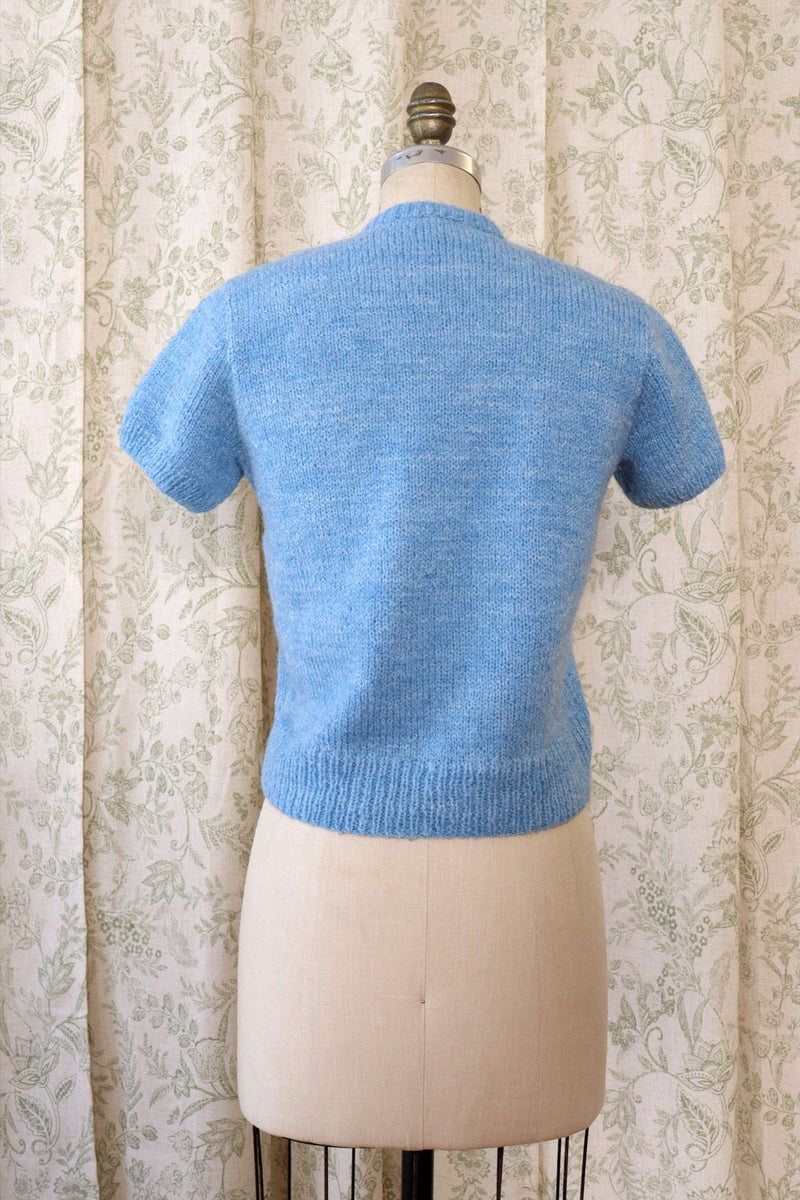 Sky Blue Short Sleeve Cardigan S-S/M