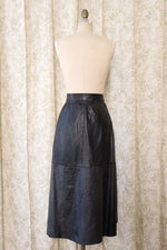 Baltrik Croc Embossed Leather Skirt M