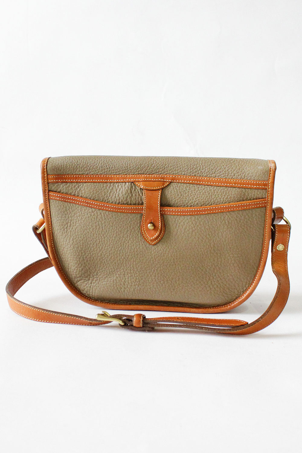 Dooney & Bourke Taupe Saddle Bag