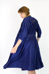 Dark Denim Button Dress S/M