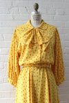 Bumblebee Silky Belted Dress M/L