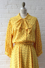 Bumblebee Silky Belted Dress M/L