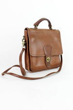 chestnut brown coach bag