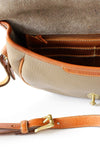 Dooney & Bourke Taupe Saddle Bag