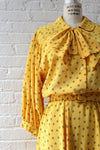 Bumblebee Silky Belted Dress M/L