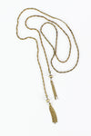 Golden Tassel Lariat