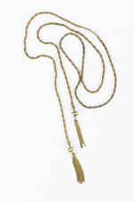 Golden Tassel Lariat