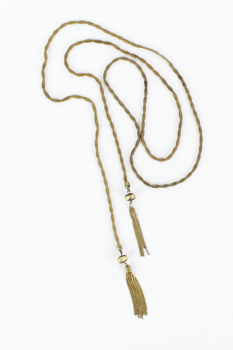Golden Tassel Lariat