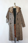 Lucy Fur Collar Tweed Coat M/L