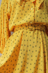 Bumblebee Silky Belted Dress M/L