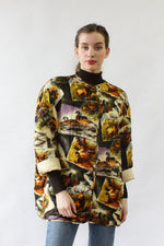 Silk Lake Scene Jacket M/L