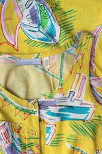 Cali Cotton Boat Print Dress XS-M