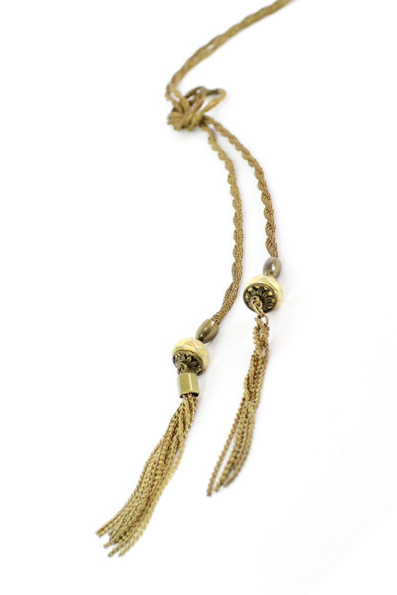 Golden Tassel Lariat
