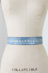 Indigo Stamped Leather Belt
