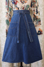 Bottoms Up Denim Wrap Skirt M/L