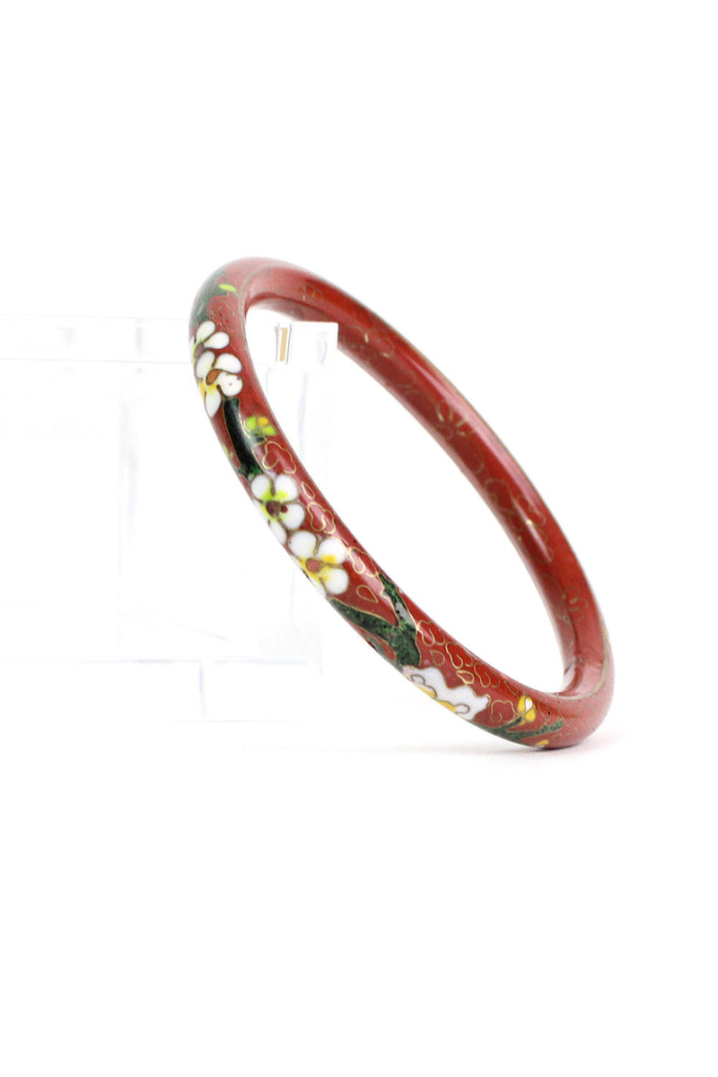 Crimson Cloisonne Bangle