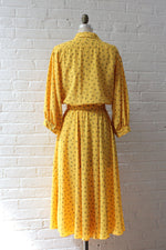 Bumblebee Silky Belted Dress M/L