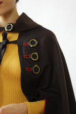 Wednesday Buttoned Cape