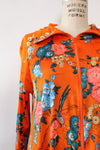 Skylar Tangerine Teal Bird Caftan S-L