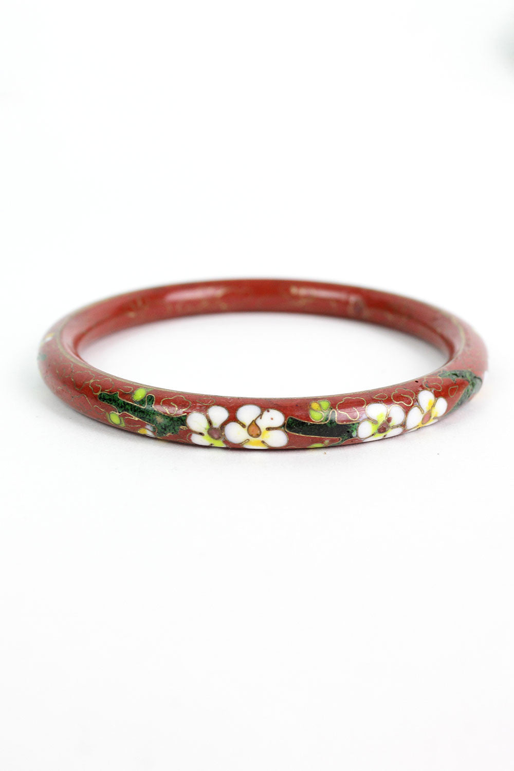 Crimson Cloisonne Bangle