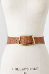 Feather Tooled Corset Belt