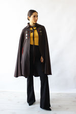 Wednesday Buttoned Cape