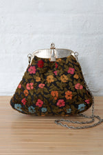 Flower Tapestry Chain Strap Purse