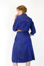 Dark Denim Button Dress S/M