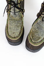 70s Faux Fur Winter Boots 9