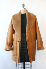 Honey Shearling Coat XS-S/M
