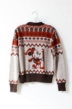 Skiing Mickey Mouse Sweater M
